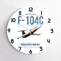 Thumbnail for F-104C Starfighter design on white no frame wall clock