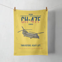 Thumbnail for Boeing CH-47F Chinook design on yellow towel