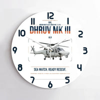 Thumbnail for HAL ALH Dhruv Mk III design on white no frame wall clock