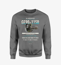 Thumbnail for GE90-115B design on gray sweatshirt