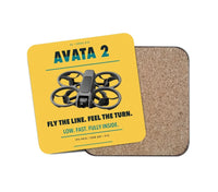 Thumbnail for DJI Avata 2 design on yellow 1 piece coaster