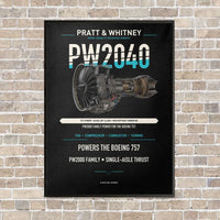 Thumbnail for PW2040 vertical canvas print - framed - black background