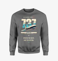Thumbnail for Boeing 737-400 Classic design on gray sweatshirt