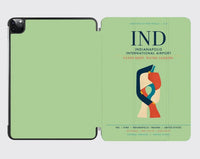 Thumbnail for Indianapolis International Airport (IND) design on light green ipad tablet case