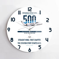 Thumbnail for Cessna Citation 500 - Citation I design on white no frame wall clock