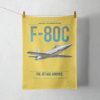 Thumbnail for F-80C Shooting Star design on yellow towel