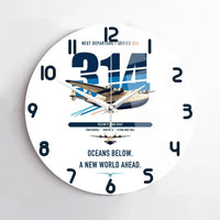 Thumbnail for Boeing 314 Clipper design on white no frame wall clock