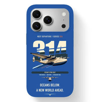 Thumbnail for Boeing 314 Clipper design on blue magsafe iphone case