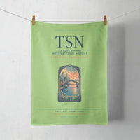 Thumbnail for Tianjin Binhai International Airport (TSN) design on light green towel