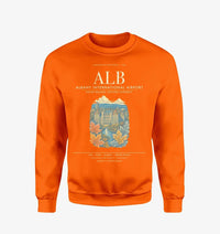 Thumbnail for Albany International Airport ALB Sweatshirt - Orange