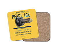 Thumbnail for PEARL 10X design on yellow 1 piece coaster