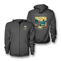 Thumbnail for VINTAGE G4427 - The Apprentice's Solo Dawn - Premium Zipped Hoodie design on darkgray