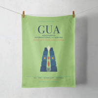 Thumbnail for Aeropuerto Internacional La Aurora (GUA) design on light green towel