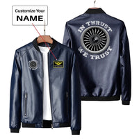 Thumbnail for Thrust We Trust Leather Jacket - view 3