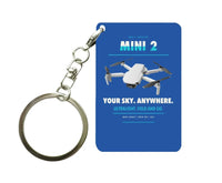 Thumbnail for DJI Mini 2 Key Chain design on blue key chain