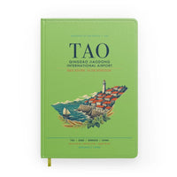 Thumbnail for Qingdao Jiaodong International Airport (TAO) design on light green notebook