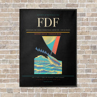Thumbnail for Martinique Aimé Césaire International Airport FDF — Fort-de-France vertical canvas print - framed - black background