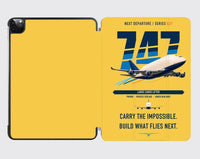 Thumbnail for Boeing 747-400 Dreamlifter design on yellow ipad tablet case