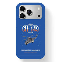 Thumbnail for Leonardo CH-149 Cormorant design on blue magsafe iphone case, for iPhone 17 Pro