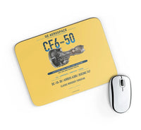 Thumbnail for CF6-50 design on yellow rectangle mouse pad