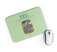 Thumbnail for Edmonton International Airport (YEG) design on light green rectangle mouse pad