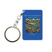 Thumbnail for VINTAGE G4110 - The Valley Service - Designed Key Chain design on blue