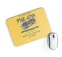 Thumbnail for PT6E-67XP design on yellow rectangle mouse pad