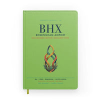 Thumbnail for Birmingham Airport (BHX) design on light green notebook