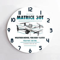 Thumbnail for DJI Matrice 30T design on white no frame wall clock