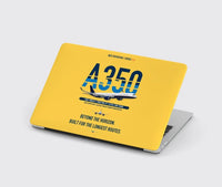 Thumbnail for Airbus A350-1000ULR design on yellow MacBook case