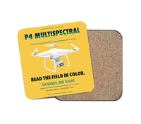 Thumbnail for DJI P4 Multispectral design on yellow 1 piece coaster