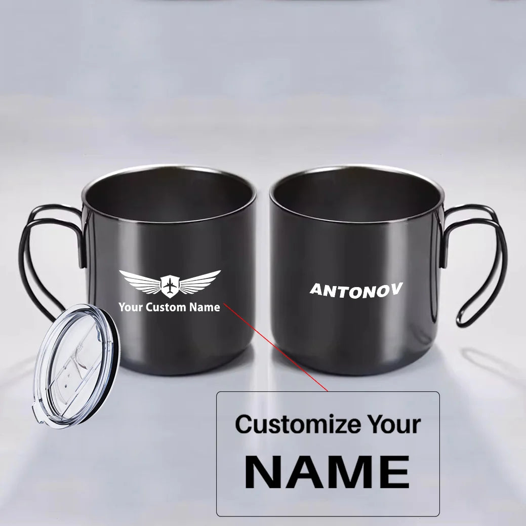 Customisable Antonov & Text Mug - view 3