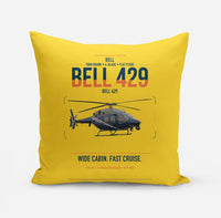 Thumbnail for Bell 429 design on yellow pillow