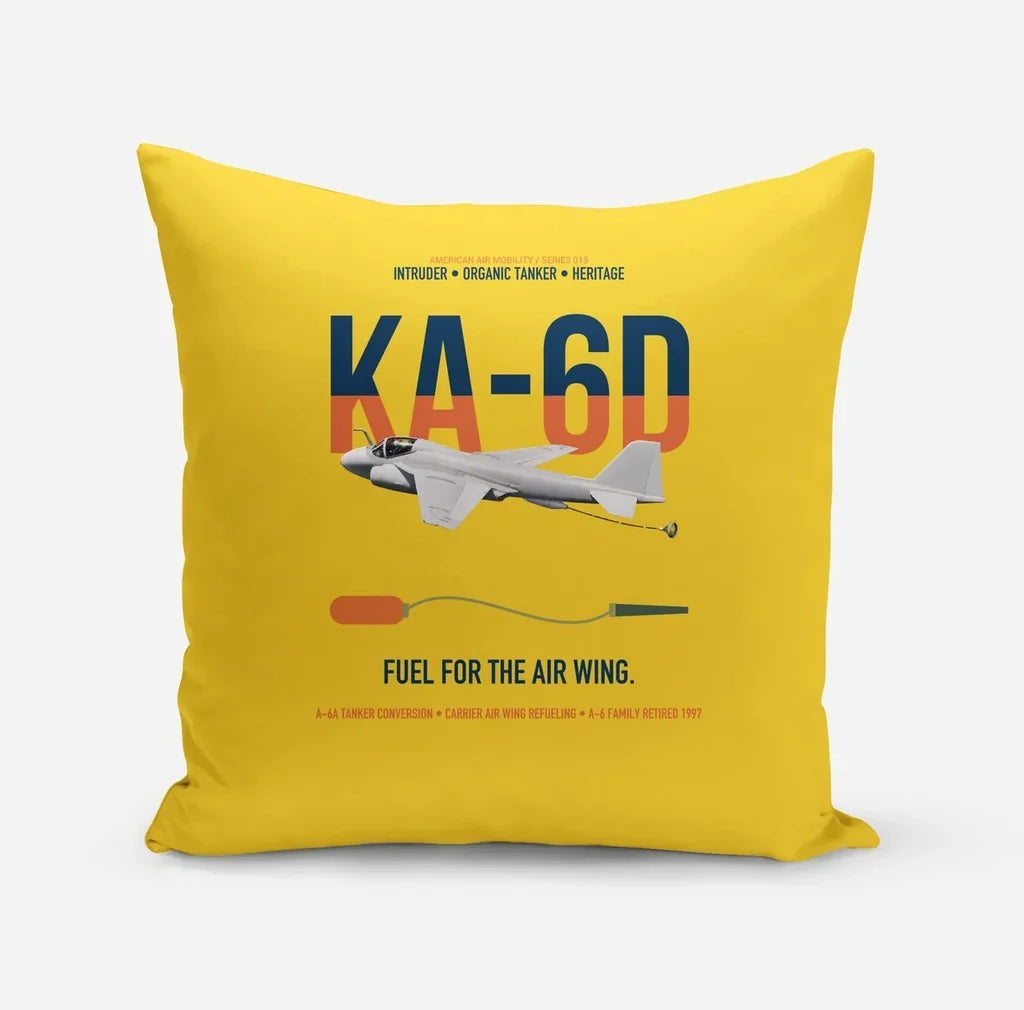 KA-6D Intruder design on yellow pillow