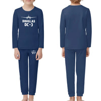 Thumbnail for Douglas DC-3 & Plane children pajamas - Dark Blue