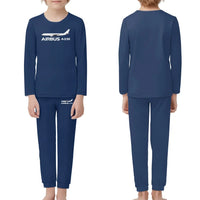 Thumbnail for The Airbus A330 children pajamas - Dark Blue