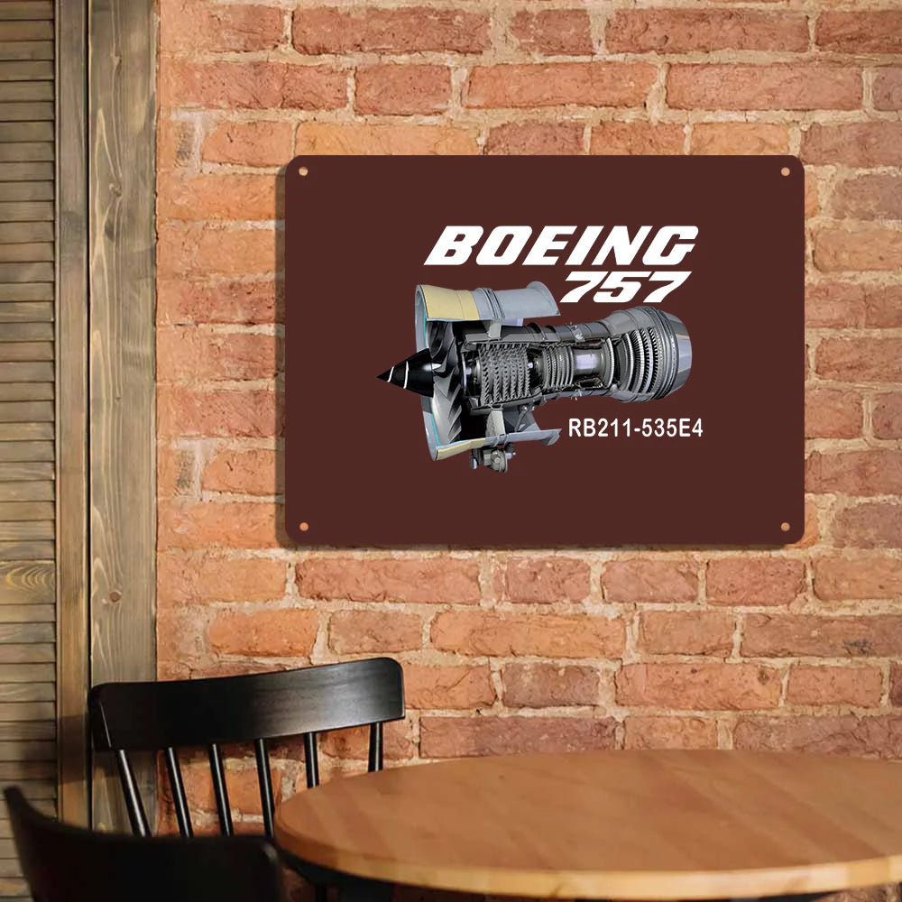Boeing 757 Metal Sign - view 3