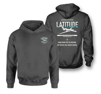 Thumbnail for Cessna Citation Latitude design on dark gray double-side hoodie, double-side print