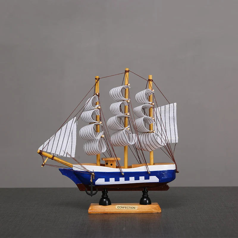 20CM Wooden Mediterranean Ship Model - view 3