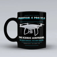 Thumbnail for Phantom 4 Pro V2.0 Mug design on black dji