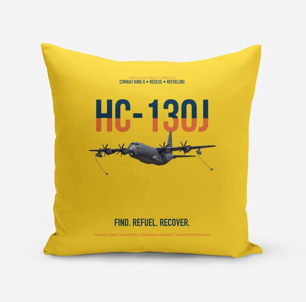 HC-130J COMBAT KING II design on yellow pillow