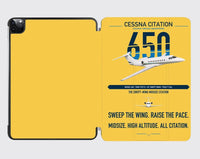 Thumbnail for Cessna Citation 650 - Citation III design on yellow ipad tablet case