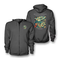 Thumbnail for VINTAGE G4402 - The Coconut Telegraph - Premium Zipped Hoodie design on darkgray