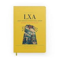 Thumbnail for Lhasa Gonggar International Airport (LXA) design on yellow notebook