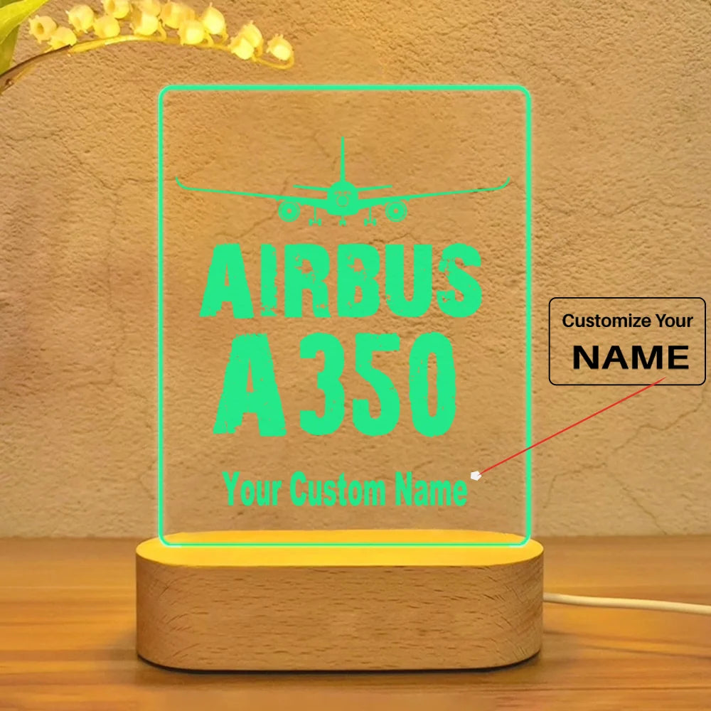Customisable Airbus A350 Lamp - view 3