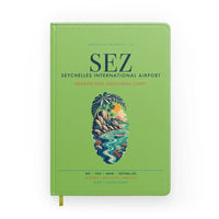 Thumbnail for Seychelles International Airport (SEZ) design on light green notebook