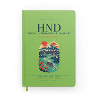 Thumbnail for Tokyo Haneda Airport (HND) design on light green notebook
