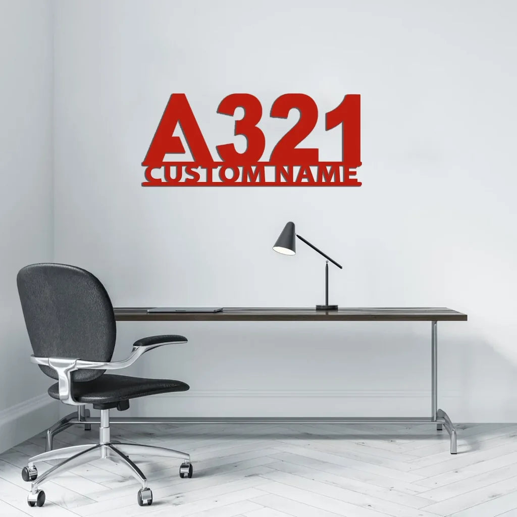 Customisable Airbus A321 Metal Sign - view 3