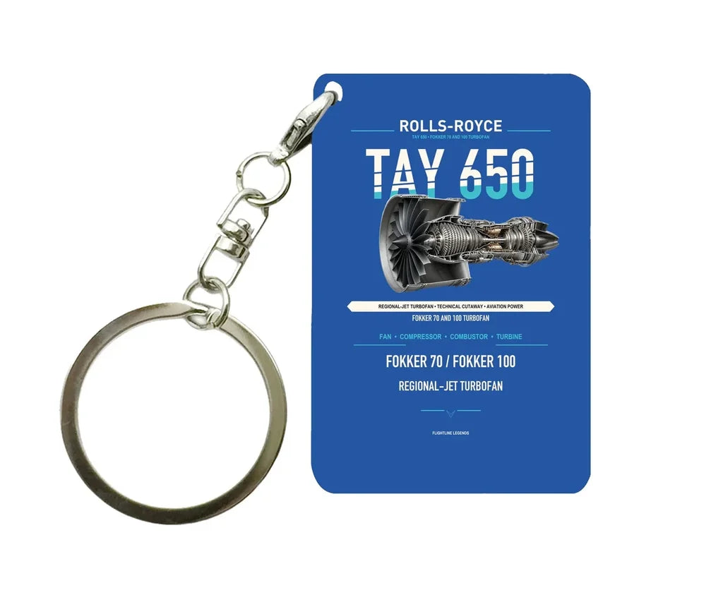 TAY 650 Key Chain design on blue key chain