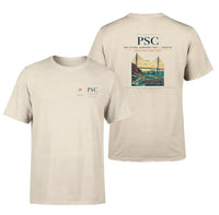 Thumbnail for Tri-Cities Airport (PSC) design printed on beige double-side t-shirt